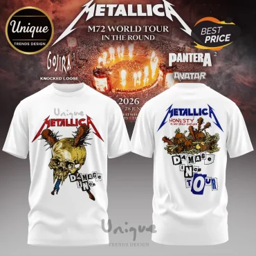 Metallica M72 World Tour 2026 Damage Limited Edition T-Shirt
