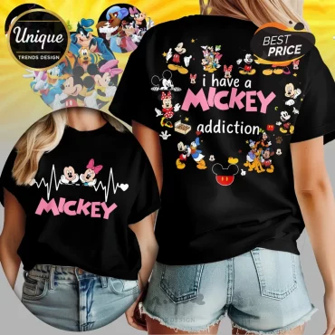 Mickey Mouse I Have a Mickey Addiction Cute Disney T-Shirt