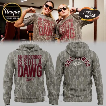 Mississippi State Bulldogs Underdog Is Still A Dawg OKC Camo Hoodie