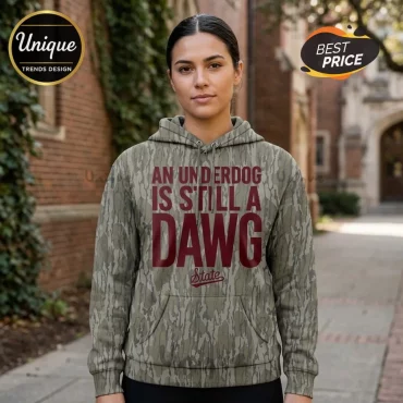 Mississippi State Bulldogs Underdog Is Still A Dawg OKC Camo Hoodie