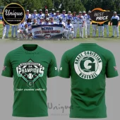 Green Grace Christian 3A Baseball Champions t-shirt with diamond graphic text and back logo print!