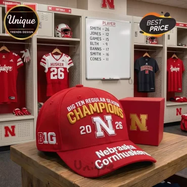 Nebraska Cornhuskers Big Ten Champions 2026 Baseball Cap