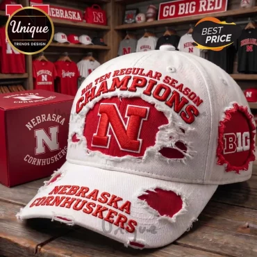 Nebraska Cornhuskers Big Ten Champions Distressed Baseball Cap