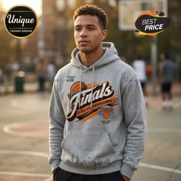 New York Knicks 2026 NBA Eastern Conference Champions Gray Hoodie