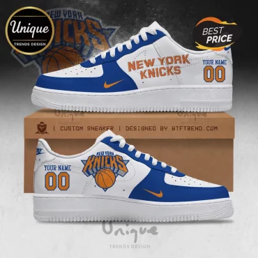 New York Knicks Custom Playoffs 2026 Air Force 1 Sneakers