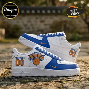 New York Knicks Custom Playoffs 2026 Air Force 1 Sneakers