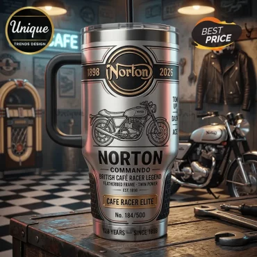 Norton Commando Limited Edition Café Racer Stanley Tumbler 40oz