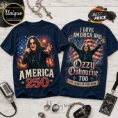 Ozzy Osbourne America 250 Years of Freedom Patriotic T-Shirt