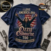 Ozzy Osbourne America 250 Years of Freedom Patriotic T-Shirt