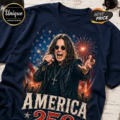 Ozzy Osbourne America 250 Years of Freedom Patriotic T-Shirt