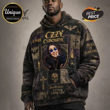 Ozzy Osbourne Prince of Darkness 1948 Vintage Hoodie