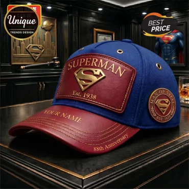 Personalized Superman 88th Anniversary Baseball Cap