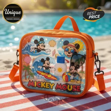 Premium Mickey Mouse Disney Summer Beach Clear Crossbody Bag