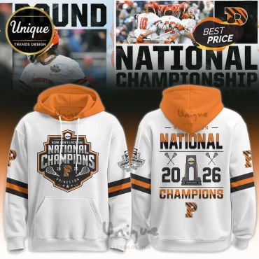 Princeton Tigers Men’s Lacrosse 2026 National Champions Hoodie