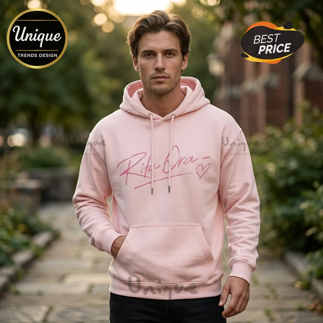 Rita Ora 2026 Summer Tour Signature Pink Hoodie Rita Ora 2026 Summer Tour Signature Pink Hoodie
