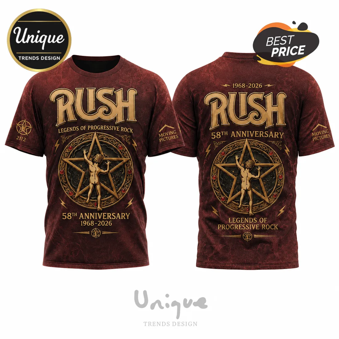 Rush 58th Anniversary 1968-2026 Limited Edition Shirt Rush 58th Anniversary 1968-2026 Limited Edition Shirt