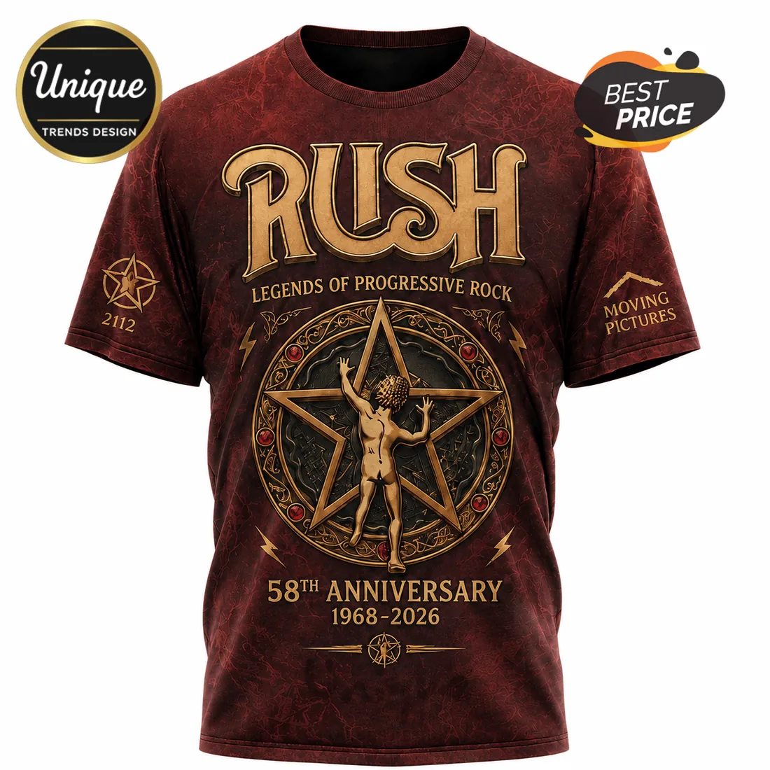 Rush 58th Anniversary 1968-2026 Limited Edition Shirt Rush 58th Anniversary 1968-2026 Limited Edition Shirt