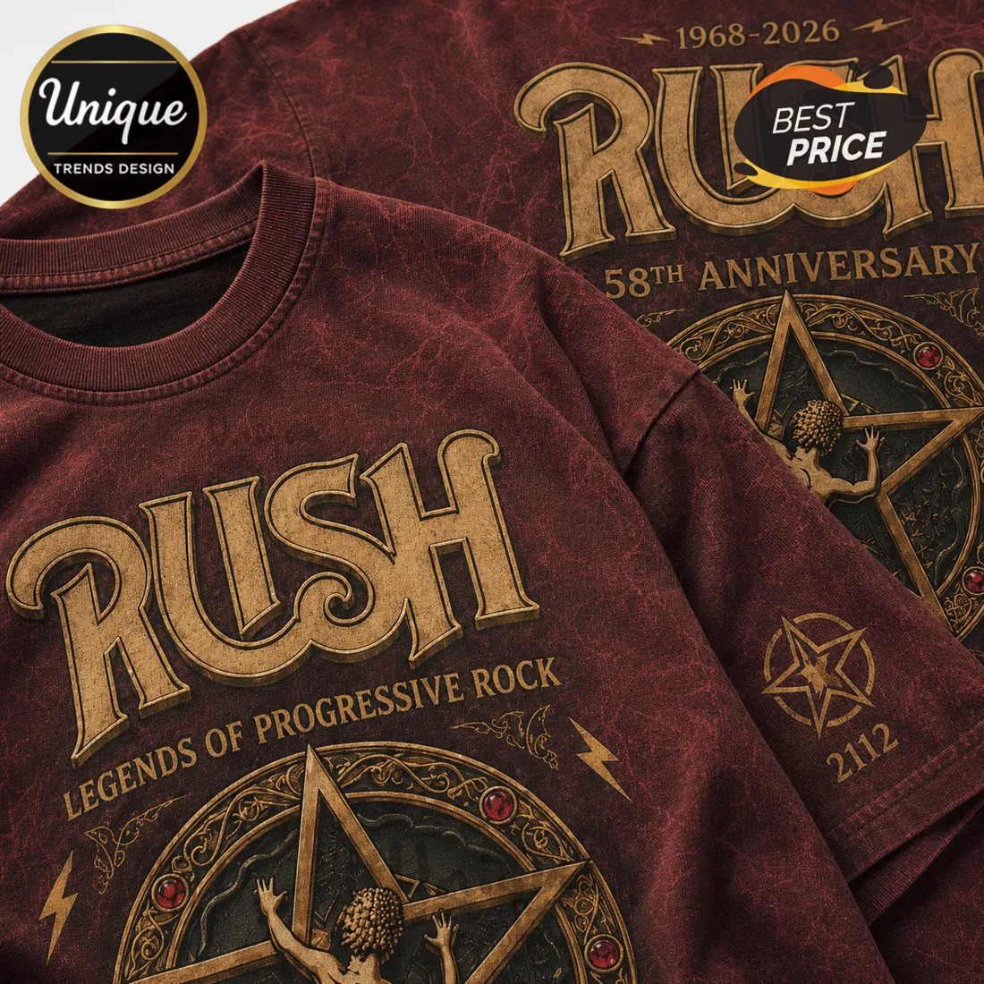 Rush 58th Anniversary 1968-2026 Limited Edition Shirt Rush 58th Anniversary 1968-2026 Limited Edition Shirt