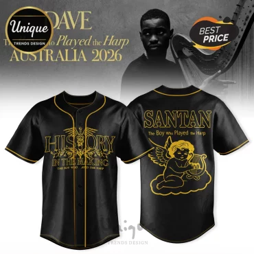 Santan Dave The Boy Who Played The Harp Tour Baseball Jersey