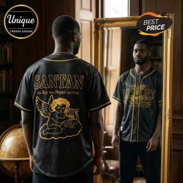 Santan Dave The Boy Who Played The Harp Tour Baseball Jersey