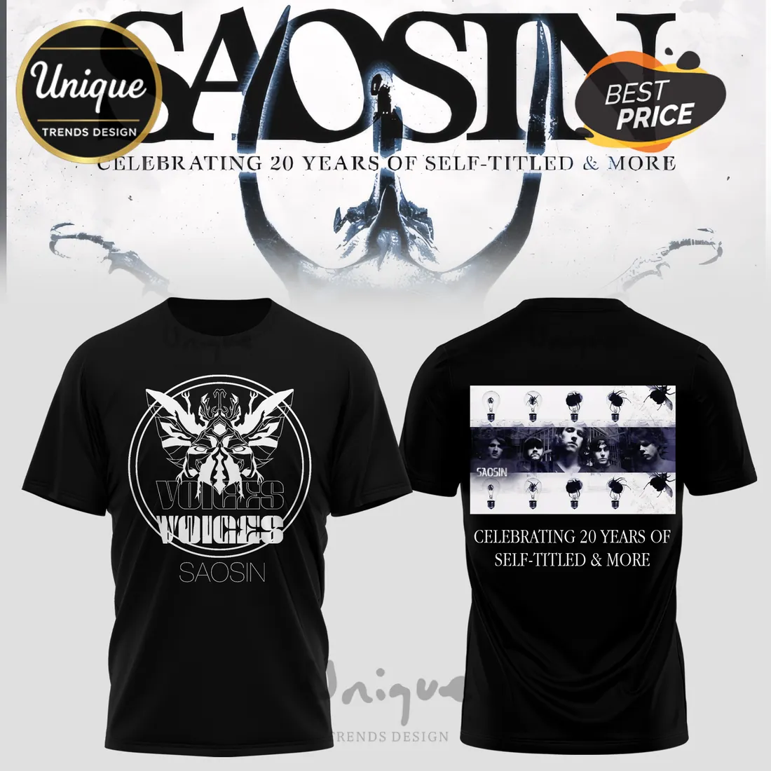 Saosin 20 Year Anniversary Self-Titled Album Hoodie 2026 Saosin 20 Year Anniversary Self-Titled Album Hoodie 2026