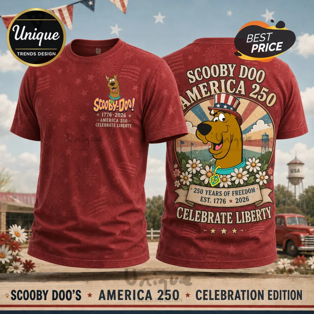 Scooby-Doo’s America 250th Anniversary Limited Edition T-Shirt Scooby-Doo’s America 250th Anniversary Limited Edition T-Shirt