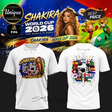 Shakira World Cup 2026 USA Mexico Canada Football T-Shirt