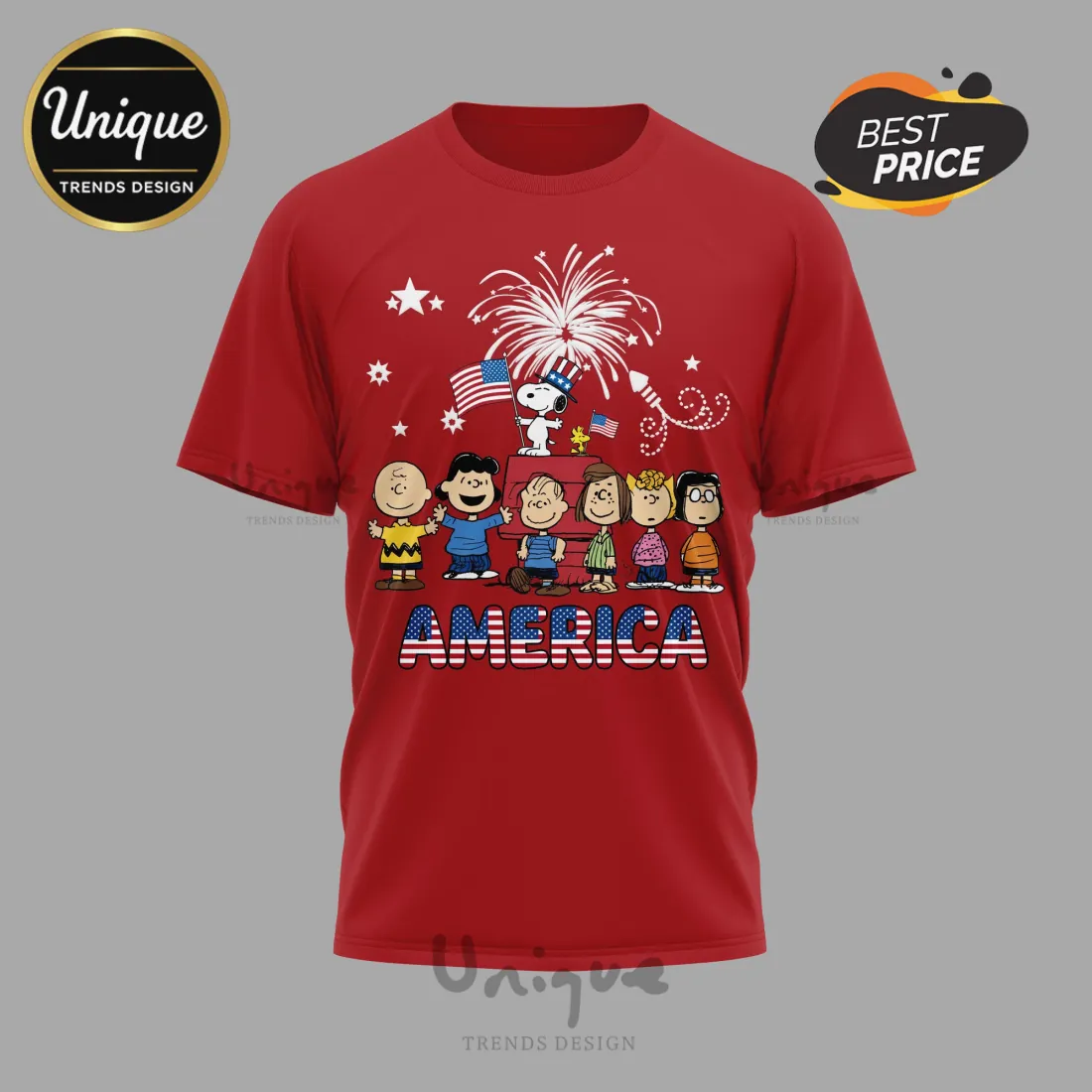 Snoopy Peanuts 250 Years Of Freedom USA Patriotic T-Shirt Snoopy Peanuts 250 Years Of Freedom USA Patriotic T-Shirt