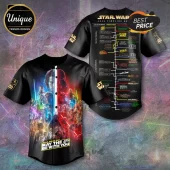 Star Wars 50th Anniversary Epic Timeline Guide Baseball Jersey