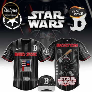 Star Wars Boston Red Sox Limited Edition Black Baseball Jersey