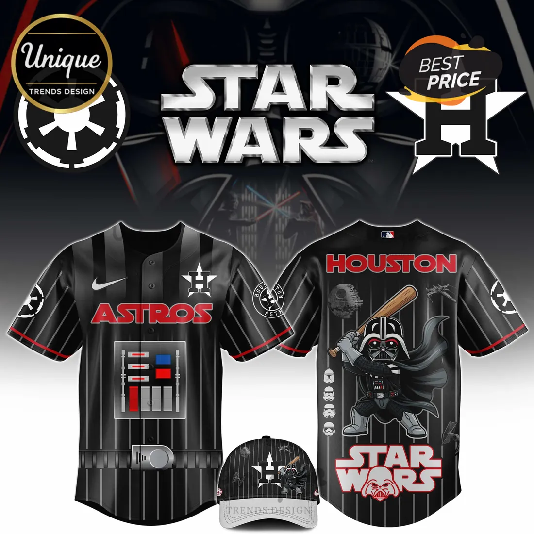 Star Wars Houston Astros Limited Edition Baseball Jersey Star Wars Houston Astros Limited Edition Baseball Jersey