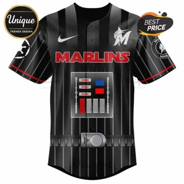 Star Wars Miami Marlins Limited Edition Pinstripe Baseball Jersey