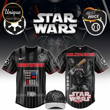 Star Wars Milwaukee Brewers Limited Edition Pinstripe Baseball Jersey