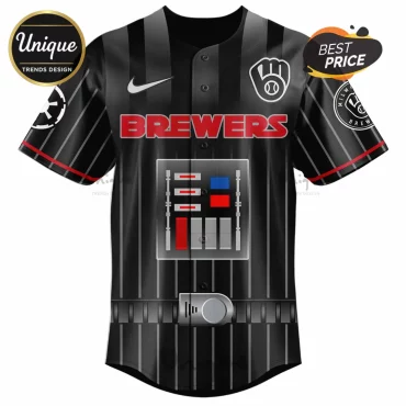 Star Wars Milwaukee Brewers Limited Edition Pinstripe Baseball Jersey