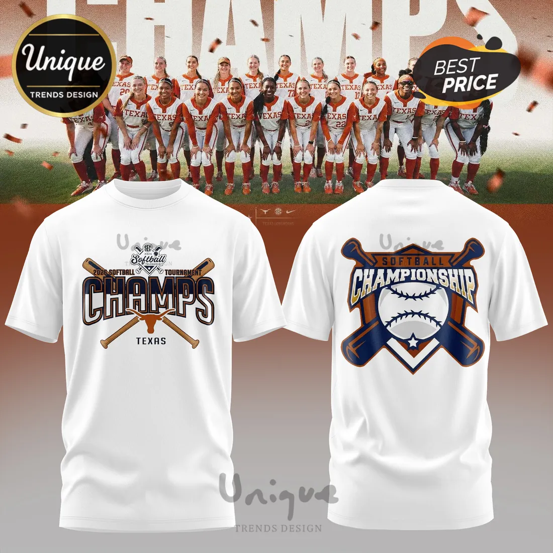 Texas Longhorns 2026 SEC Softball Tournament Champions Hoodie Texas Longhorns 2026 SEC Softball Tournament Champions Hoodie