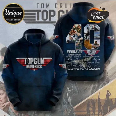 Top Gun Maverick 40th Anniversary 1986-2026 Hoodie