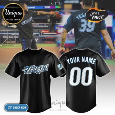 Toronto Blue Jays Custom Black Personalized Baseball Jersey