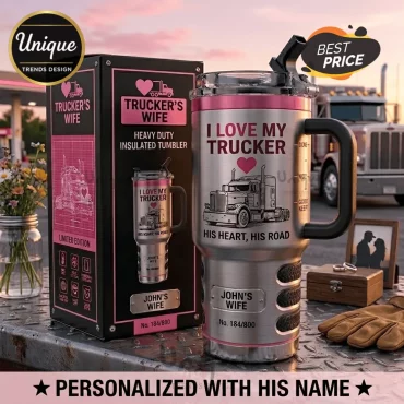 Trucker’s Wife Personalized Limited Edition Stanley Tumbler 40oz