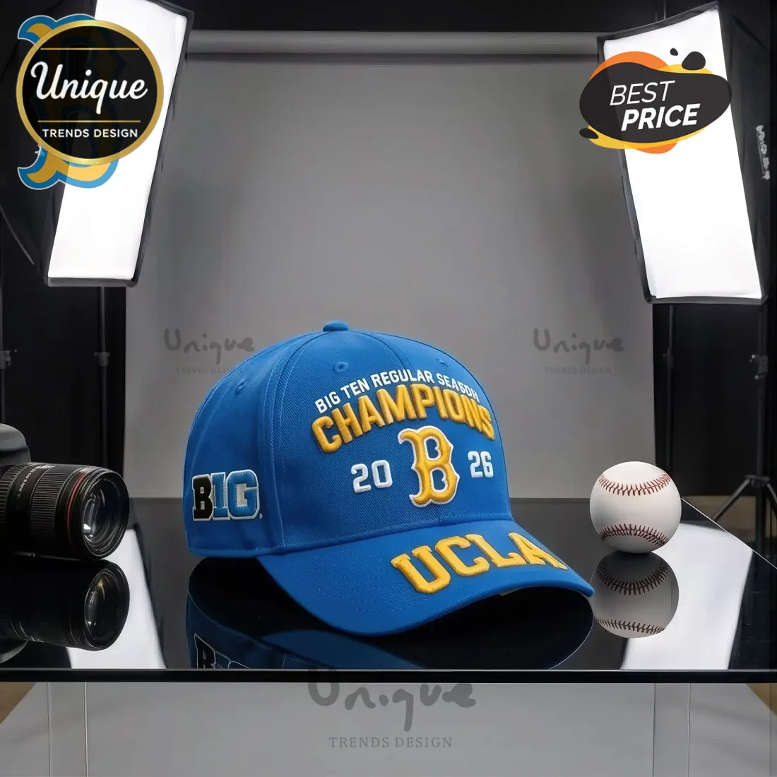UCLA Bruins Big Ten Champions 2026 Baseball Cap UCLA Bruins Big Ten Champions 2026 Baseball Cap