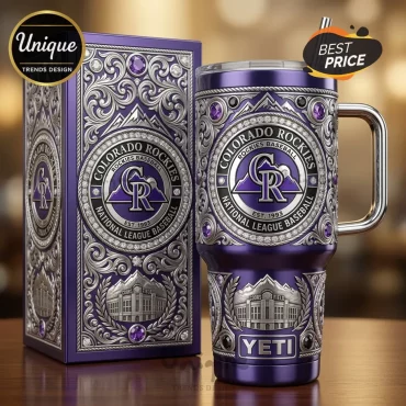 YETI Colorado Rockies Est. 1993 Luxury 40oz Stanley Tumbler