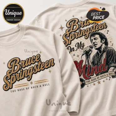 2026 Bruce Springsteen On My Mind The Boss Graphic T-Shirt
