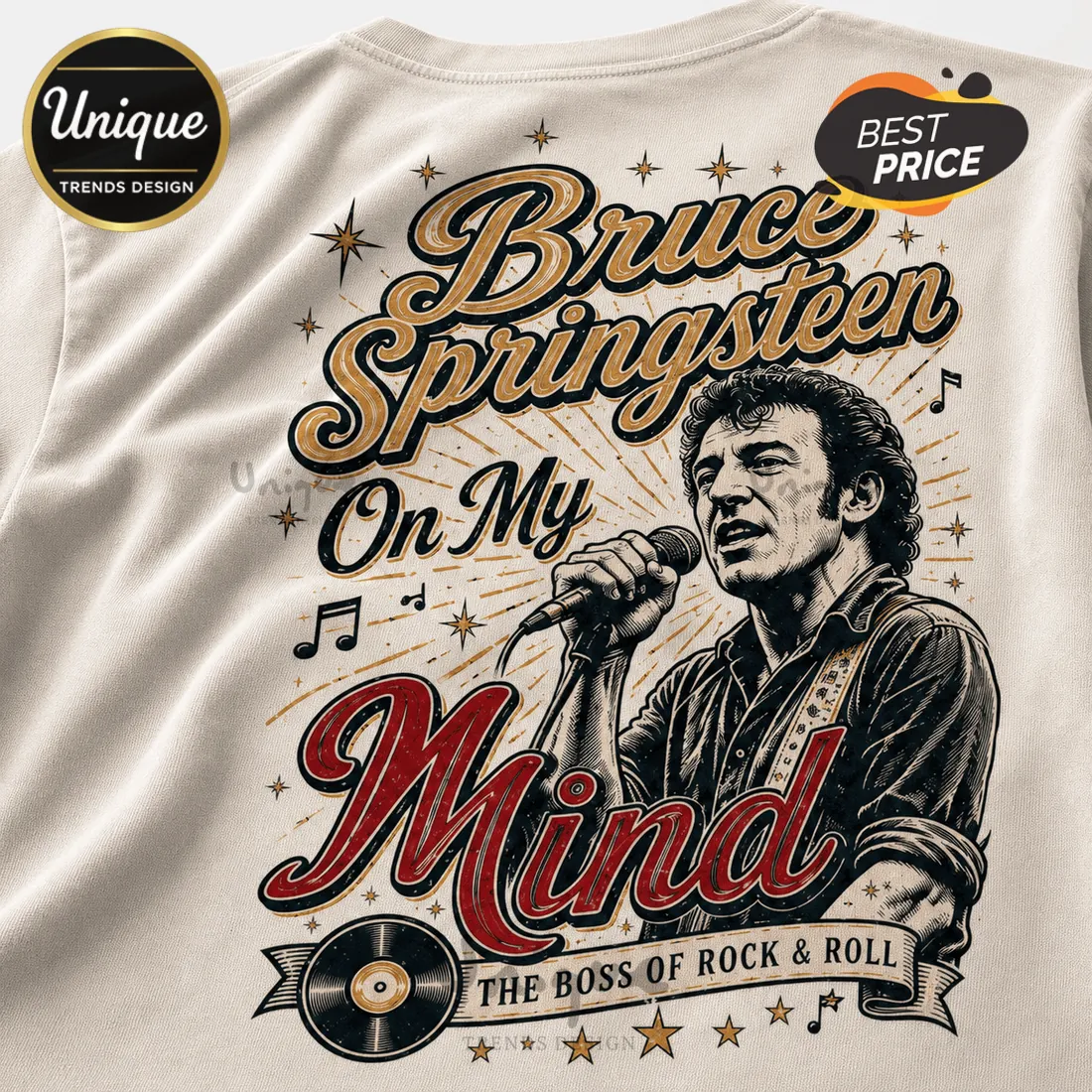 2026 Bruce Springsteen On My Mind The Boss Graphic T-Shirt 2026 Bruce Springsteen On My Mind The Boss Graphic T-Shirt