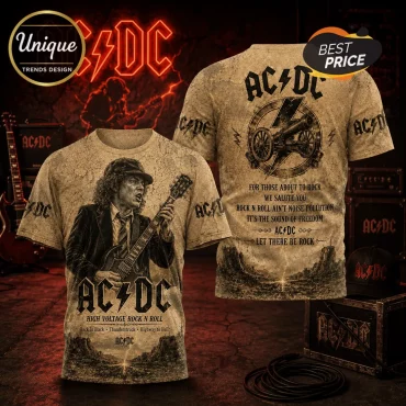 AC DC Angus Young Limited Edition Crewneck T-Shirt