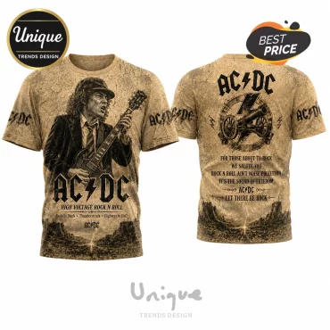 AC DC Angus Young Limited Edition Crewneck T-Shirt