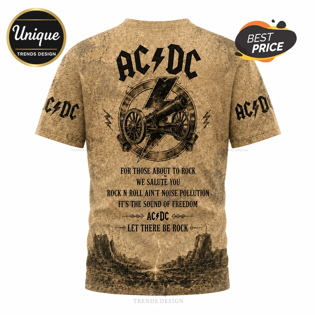 AC DC Angus Young Limited Edition Crewneck T-Shirt AC DC Angus Young Limited Edition Crewneck T-Shirt