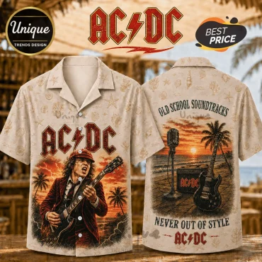 AC/DC Angus Young Classic Rock Hawaiian Shirt AC/DC Angus Young Classic Rock Hawaiian Shirt