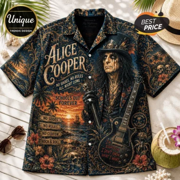 Alice Cooper Welcome To My Nightmare Hawaiian Shirt Alice Cooper Welcome To My Nightmare Hawaiian Shirt