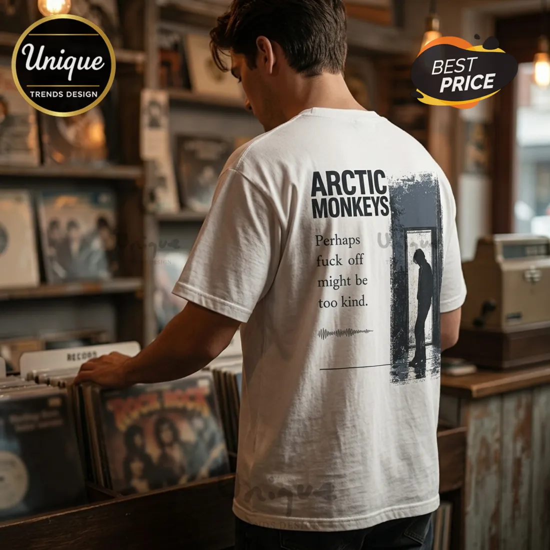 Arctic Monkeys Off-White Band T-Shirt Arctic Monkeys Off-White Band T-Shirt