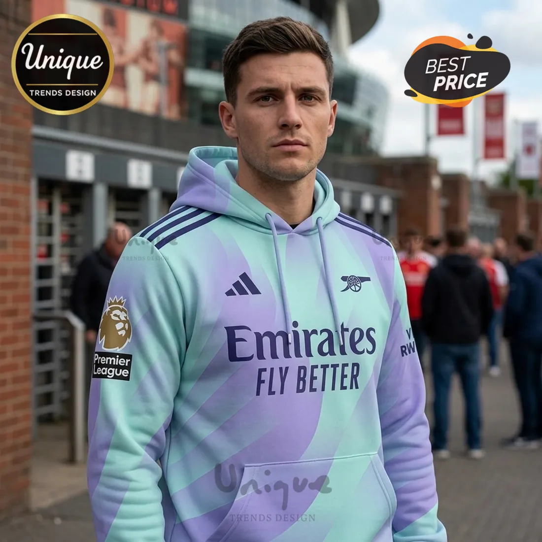 Arsenal FC Premier League Champions 2025-2026 Pullover Hoodie Arsenal FC Premier League Champions 2025-2026 Pullover Hoodie