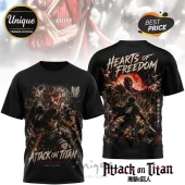 Attack on Titan Levi and Colossal Titan Anime Apparel T-shirt